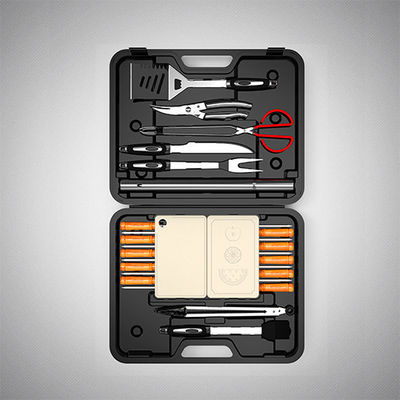 29pcs Stainless Steel Barbeque Tool Set Luxury Grill Kitchen Accessories Kit